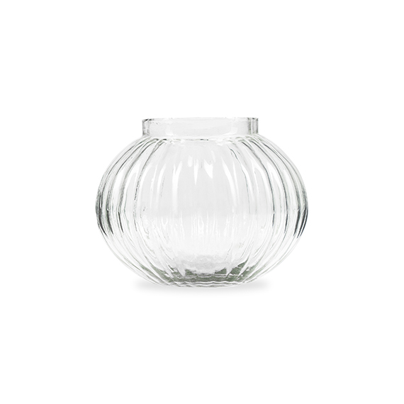 Pumpkin Glass Planter