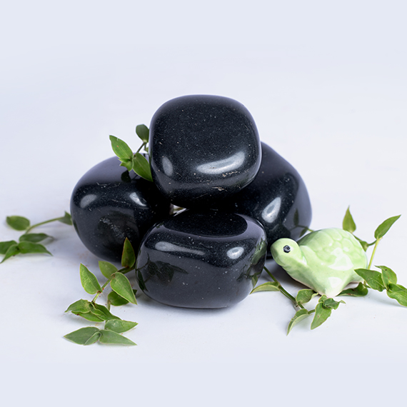 Premium Kathiawadi Black Jumbo Pebbles