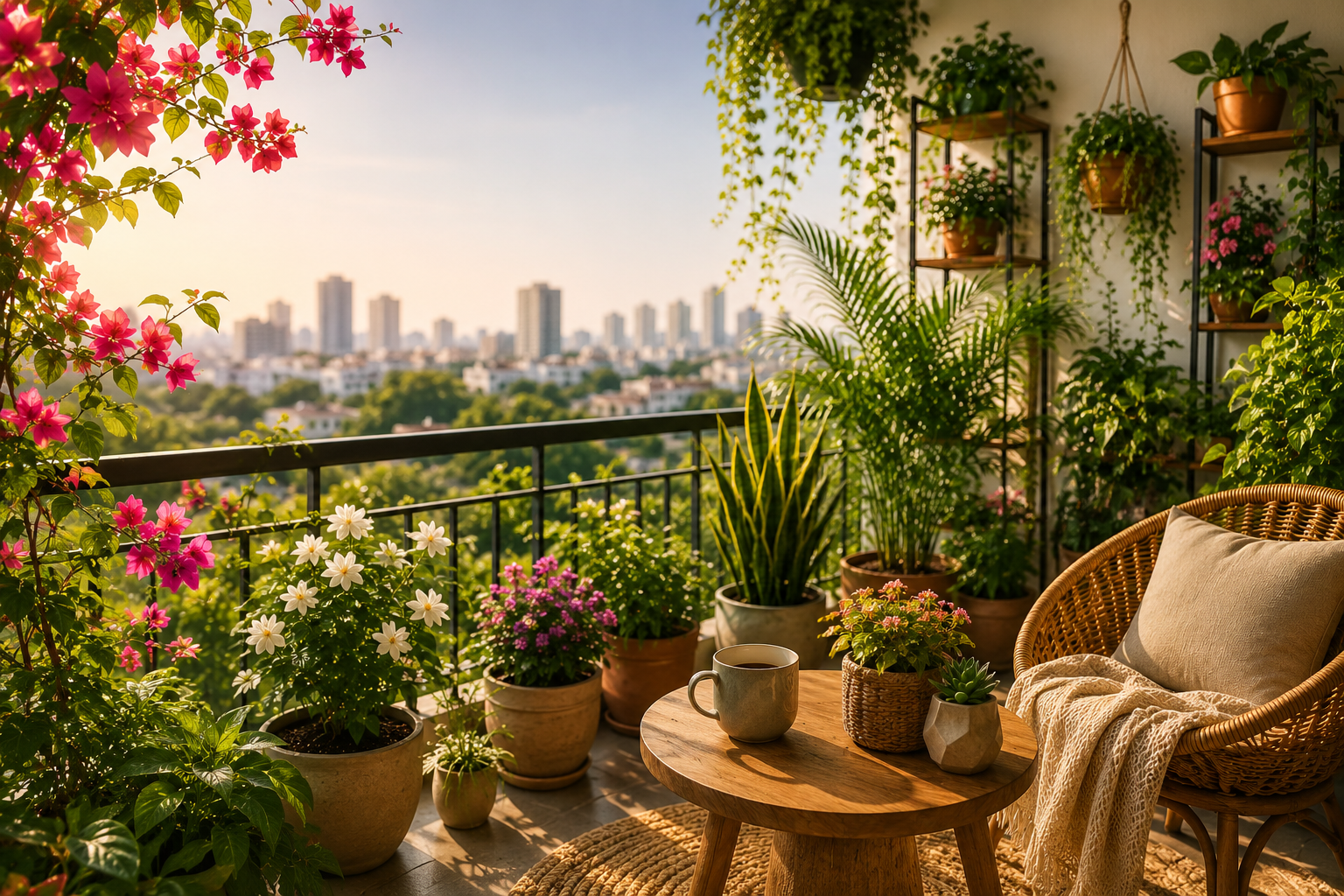 Balcony Garden Plants in India (2026 Guide): Best Plants, Setup, Care & Buying Tips