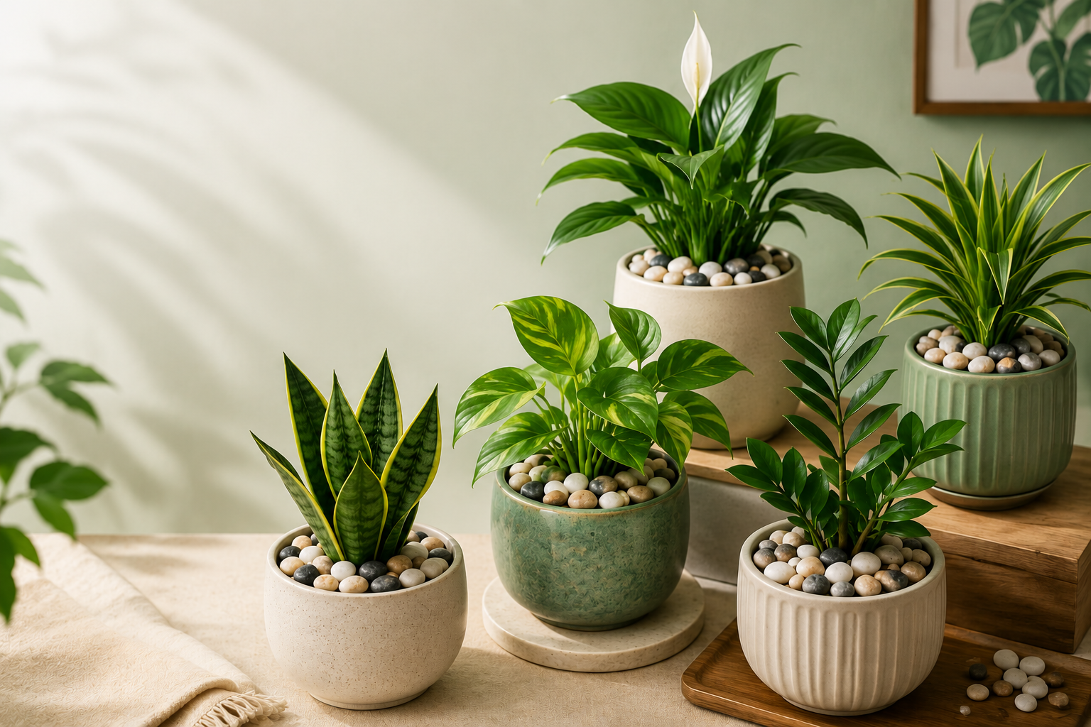 5 Low-Maintenance Indoor Plants That Look Beautiful with Pebble Topdressing